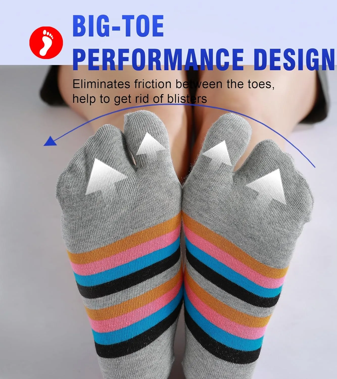Women Tabi Socks No Show Crew Split Toe for Sandal Flip Flop Ninja Japan Cotton 6 Pack