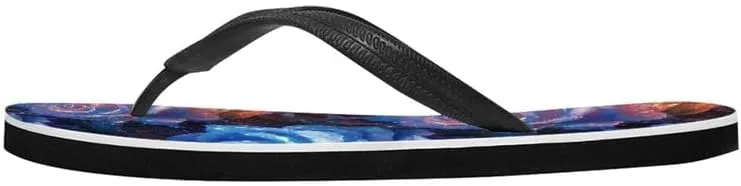 Women Tie-Dye Flip Flop Sandal, Hawaii Graffiti Soft Comfort Fit Slippers for Summer Unisex Outdoor Shower Slippers