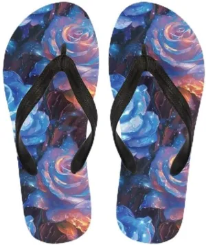 Women Tie-Dye Flip Flop Sandal, Hawaii Graffiti Soft Comfort Fit Slippers for Summer Unisex Outdoor Shower Slippers