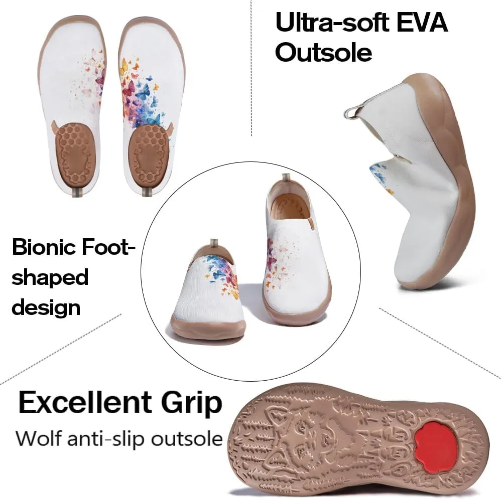 Women's Art Travel Shoes Slip On Casual Cozy Loafers Lightweight Comfort Fashion Sneaker