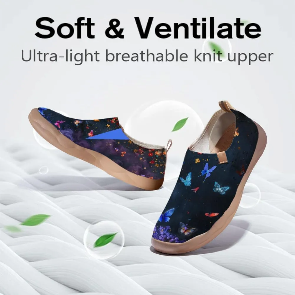 Women's Art Travel Shoes Slip On Casual Cozy Loafers Lightweight Comfort Fashion Sneaker