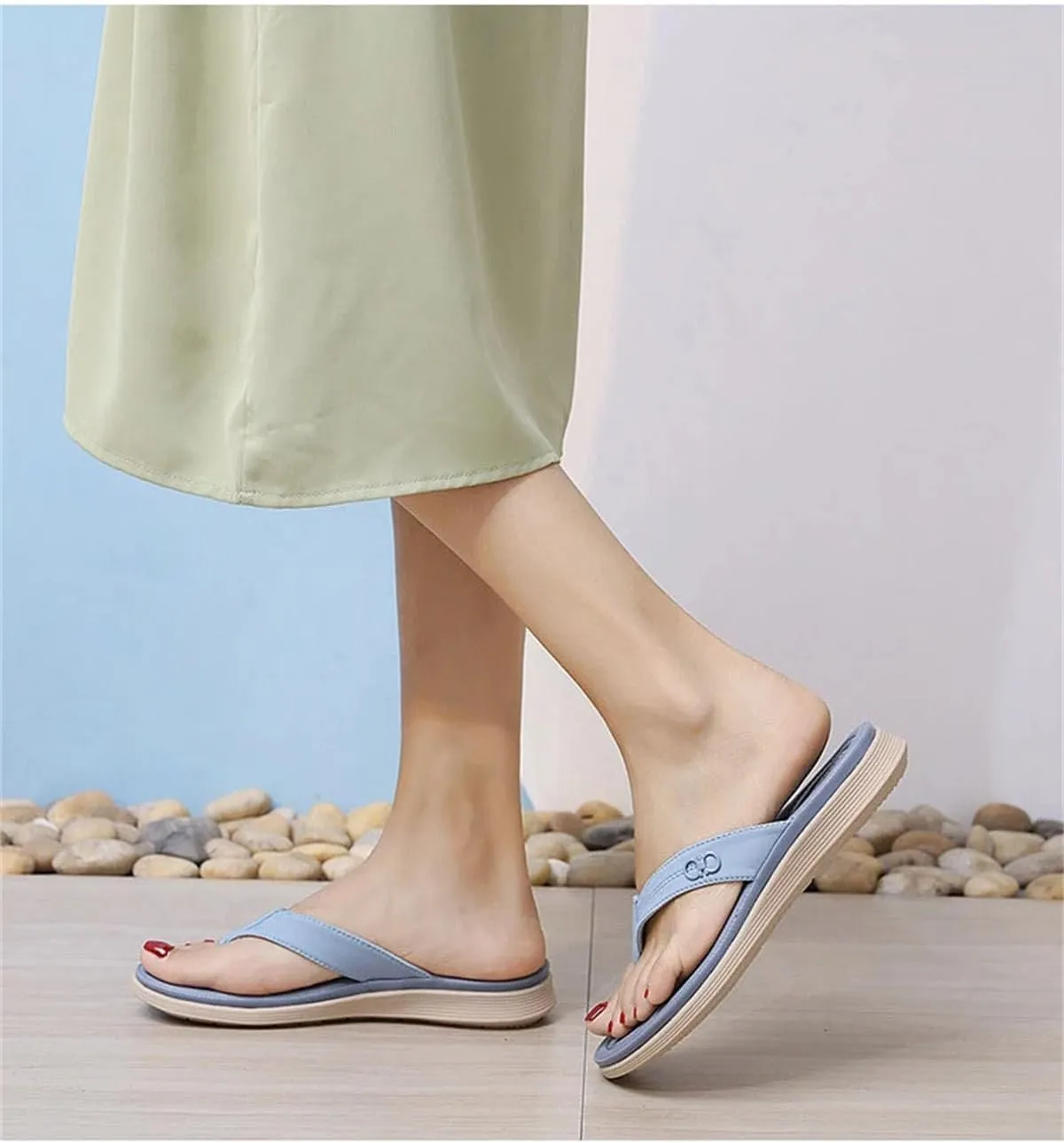 Women's Big Size Flip-Flops - Soft Sole Custom Luxury Summer Slippers