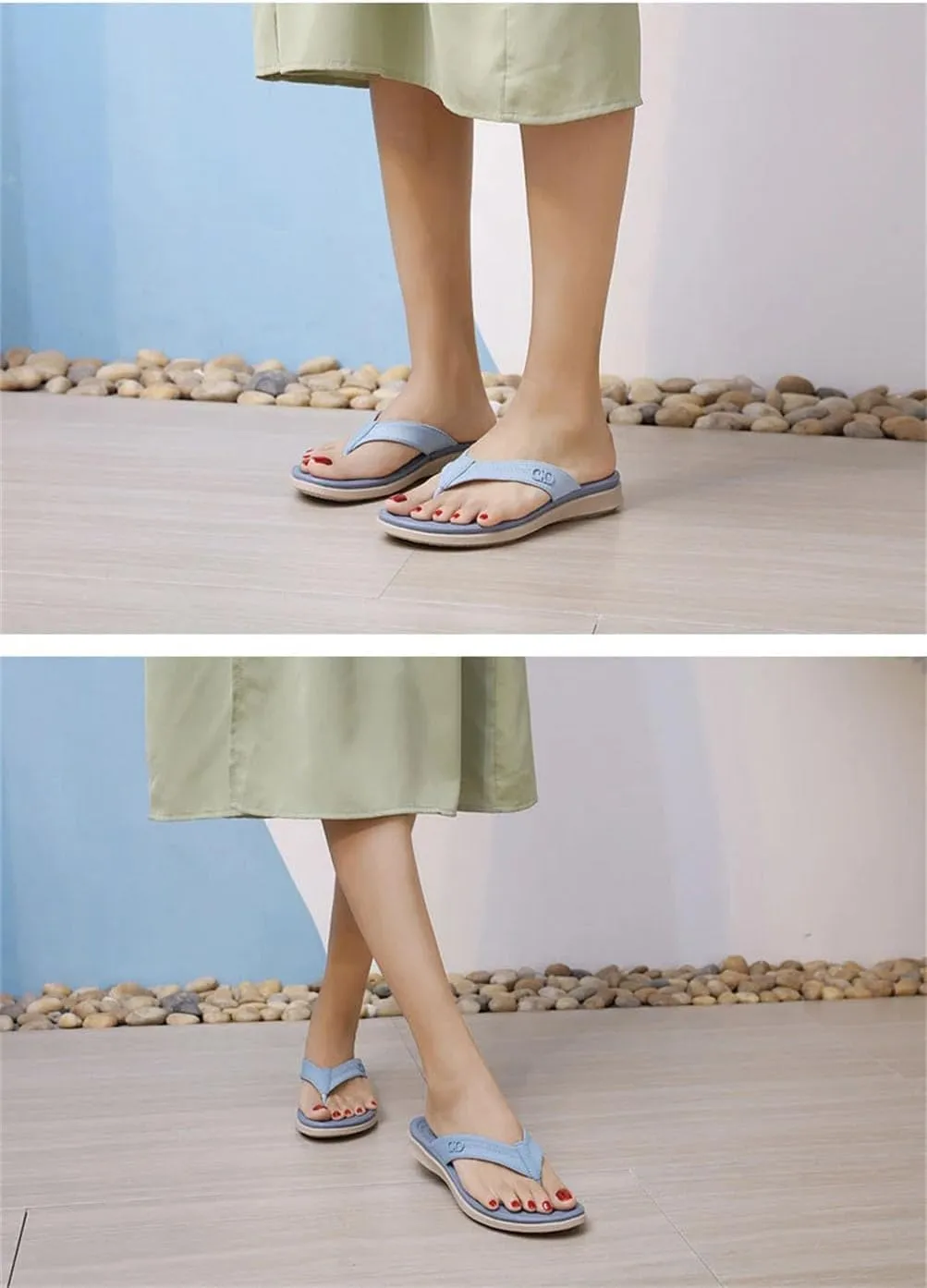 Women's Big Size Flip-Flops - Soft Sole Custom Luxury Summer Slippers