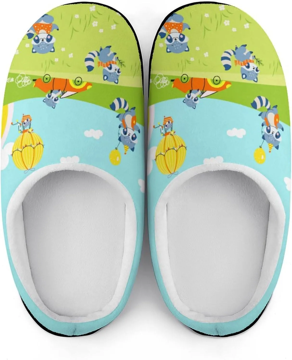 Womens Clog Slippers Comfy Bedroom Slip-On Shoes Ladies Halloween Slippers Warm Cotton House Slippers Indoor Outdoor