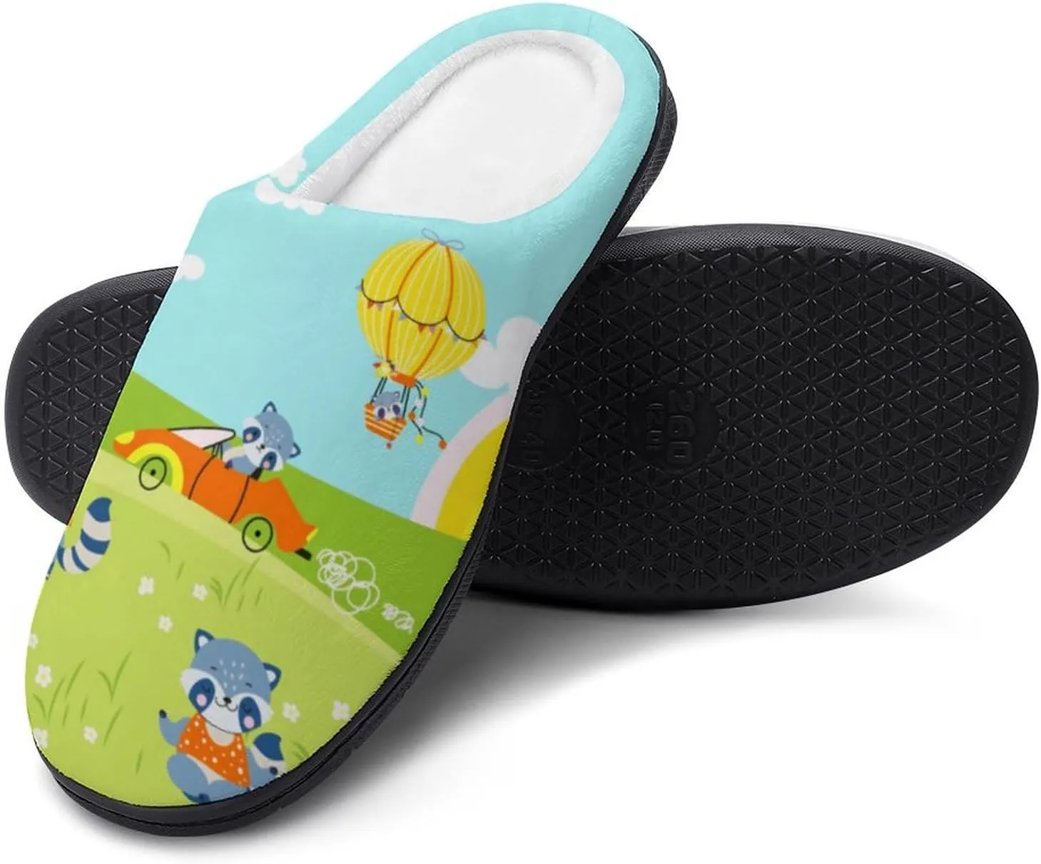 Womens Clog Slippers Comfy Bedroom Slip-On Shoes Ladies Halloween Slippers Warm Cotton House Slippers Indoor Outdoor