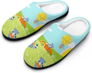 Womens Clog Slippers Comfy Bedroom Slip-On Shoes Ladies Halloween Slippers Warm Cotton House Slippers Indoor Outdoor