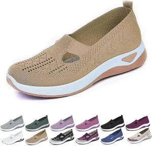 Women's Comfy Orthopedic Walking Shoes, 2025 New Orthopedic Comfortable Mesh Breathable Slip On Arch Support Non-Slip Sneakers