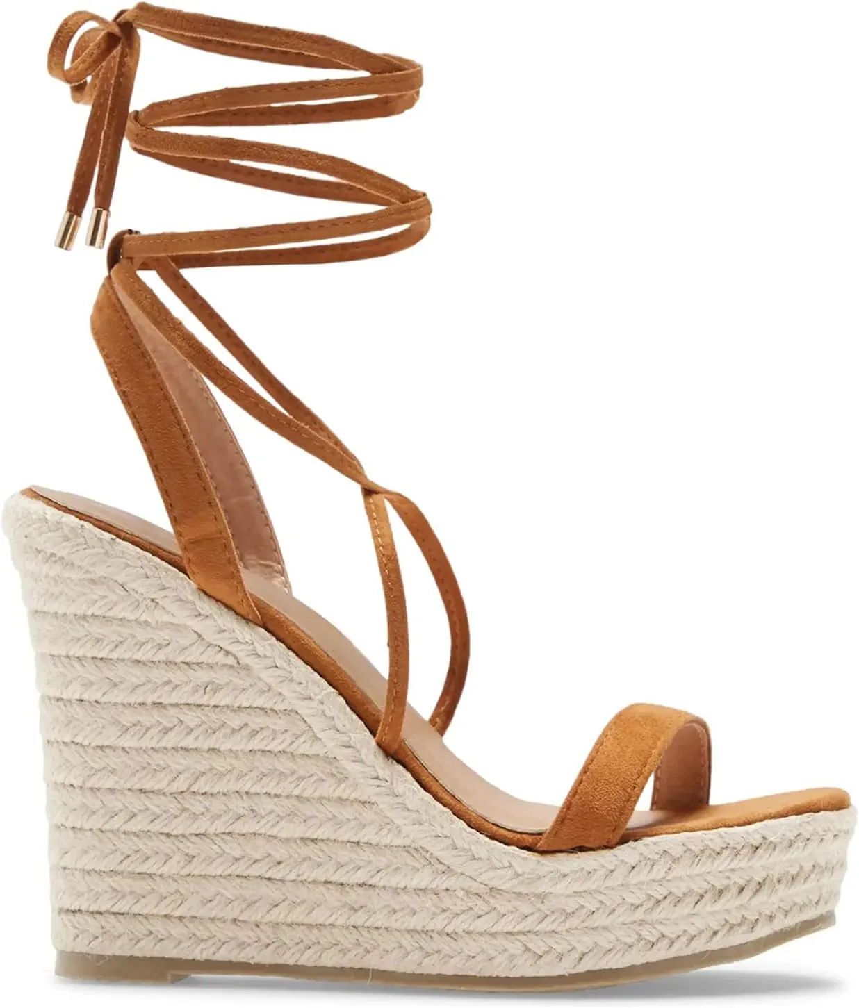 Women's Espadrille Wedges Lace Up Platform Ankle Cross Strap Slingback Summer Dress Sandals