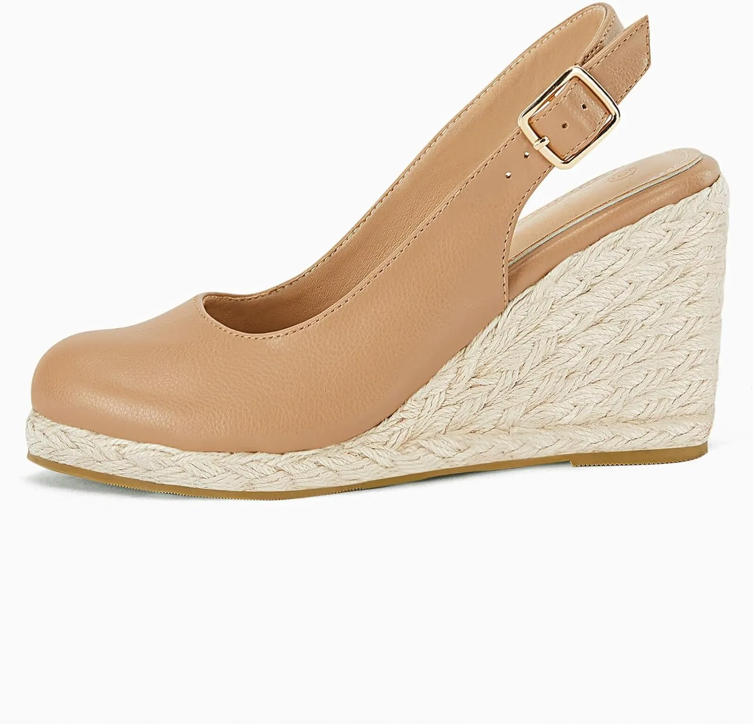 Womens Espadrilles Wedge Sandals Closed Toe Slingback Wedges Pumps Platform Heeled Sandal