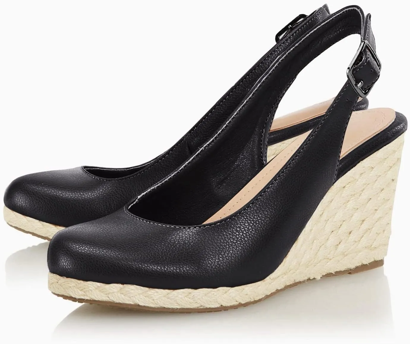 Womens Espadrilles Wedge Sandals Closed Toe Slingback Wedges Pumps Platform Heeled Sandal