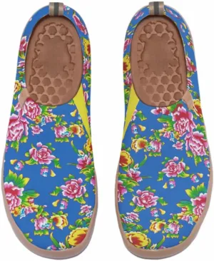 Women's Fashion Art Sneaker Painted Knit Slip-On Loafers Ladies Travel Shoes
