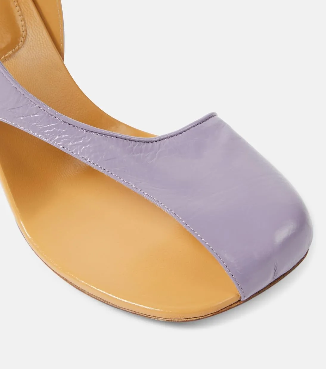 Women's Flip-flop High Heel Sandals Ankle Strap Block Heel Sandals Square Toe Cutout Leather Dress Shoes Adjustable Buckle Strappy Pumps for Party