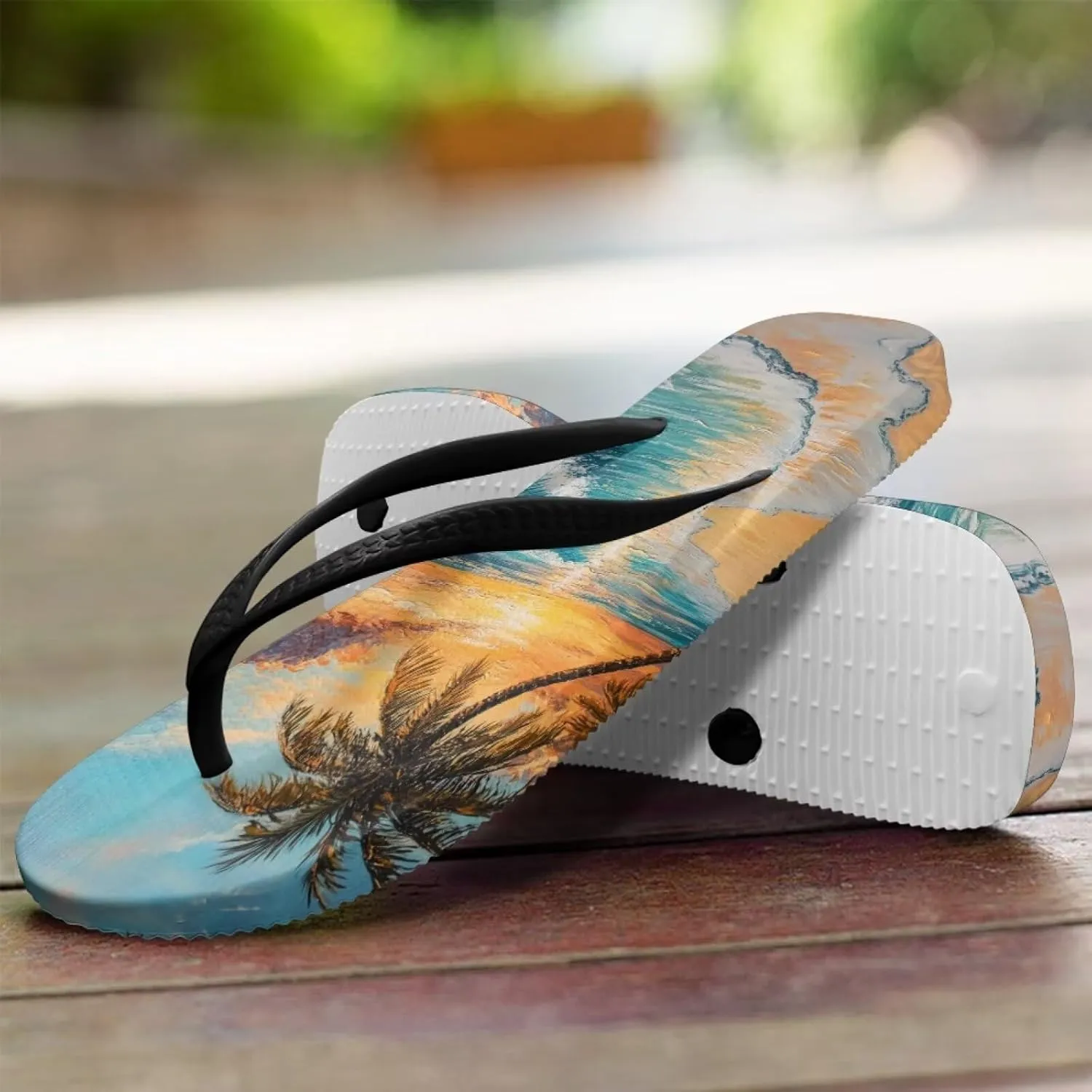 Women's Flip Flops Bathroom Beach Slippers for Lady Indoor & Outdoor Flip-Flops with EVA Sole