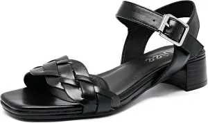 Women's Heels Chunky Heeled Sandals Low Block Heel Ankle Strap Dressy Bradied Sandals Square Open Toe Wedding Party Shoes for Women.
