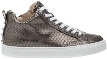 Women's JSlides Leesa Snake Embossed High Top Sneaker, Size 8.5 M - Black