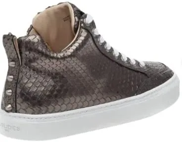 Women's JSlides Leesa Snake Embossed High Top Sneaker, Size 8.5 M - Black