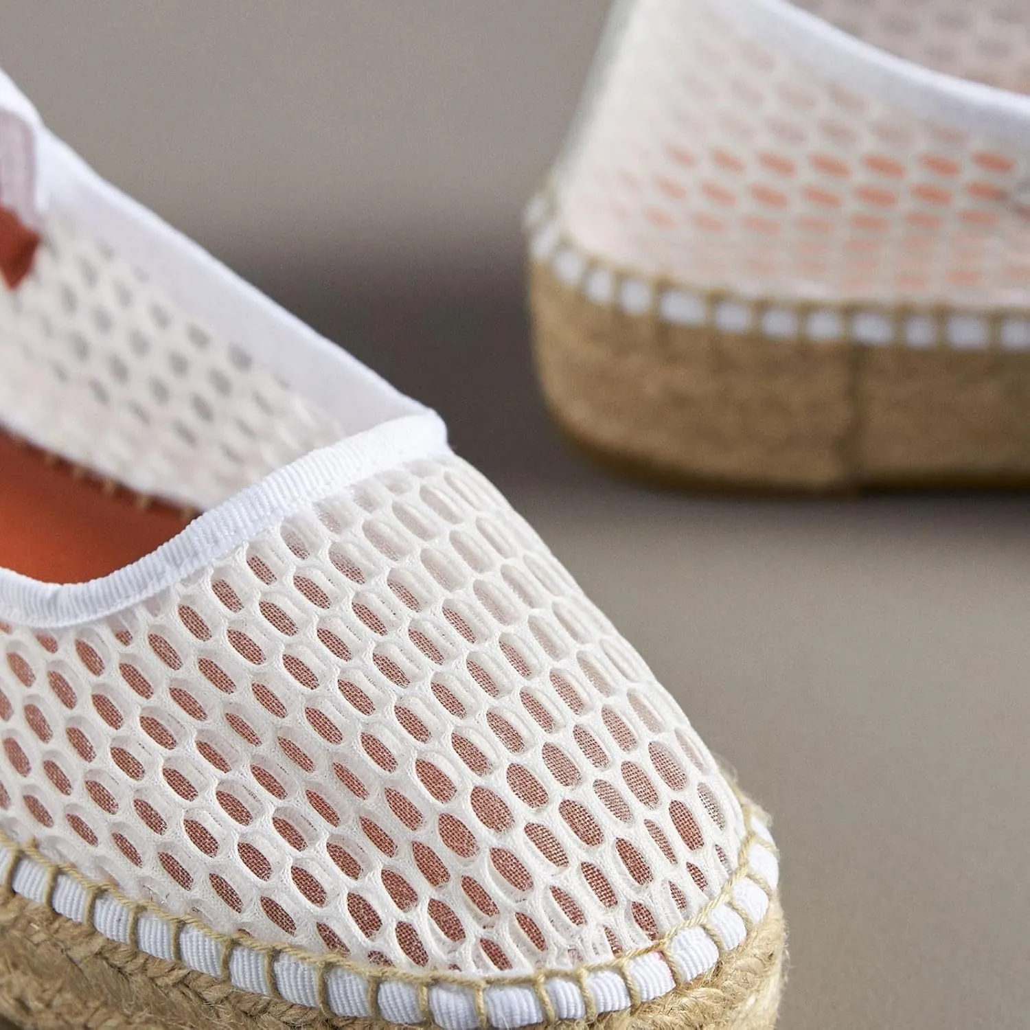 Women's Mary Jane Espadrilles Flats Platform Espadrilles Woven Outsole Shoes Canvas Flats