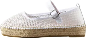 Women's Mary Jane Espadrilles Flats Platform Espadrilles Woven Outsole Shoes Canvas Flats