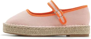 Women's Mary Jane Espadrilles Woven Espadrille Outsole Canvas Summer Flats