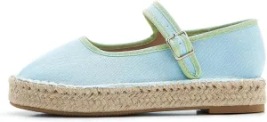 Women's Mary Jane Espadrilles Woven Espadrille Outsole Canvas Summer Flats