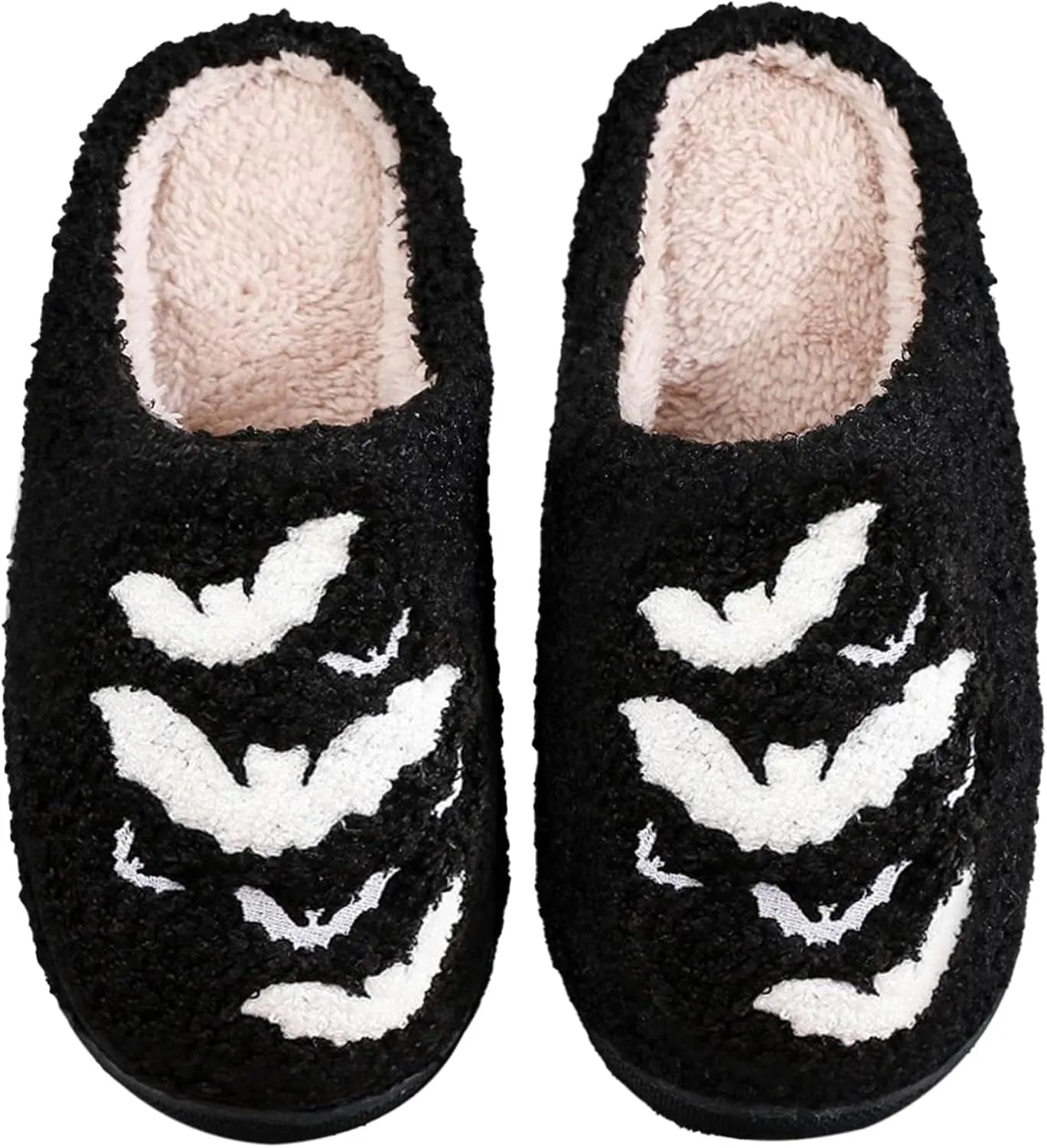 Womens Mens House Slippers Retro Comfy Warm Plush Slip on Fluffy Memory Foam Home Sippers for Winter Indoor Outdoor