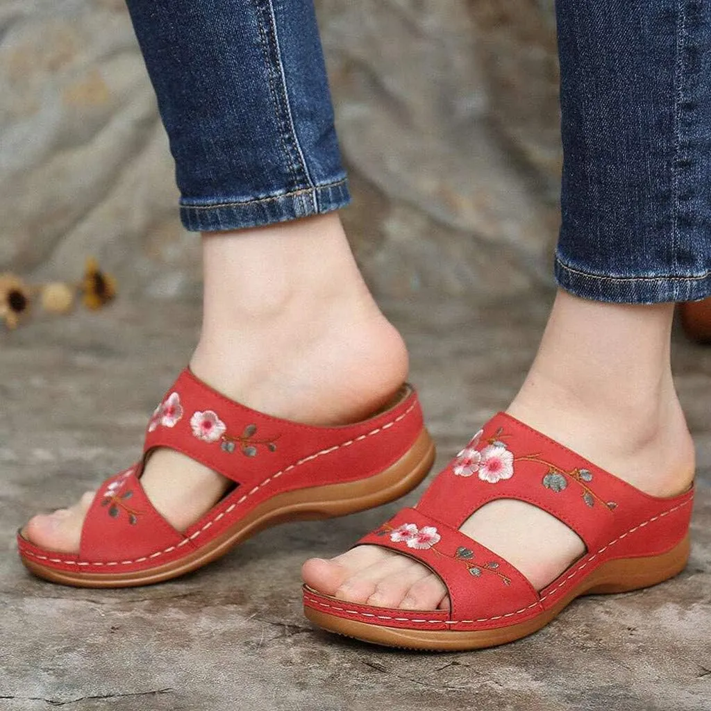 Womens Orthopedic Walking Sandals with Arch Support Adjustable Straps Comfortable Summer Beach Casual Outdoor Slides Plantar Fasciitis Relief Recovery Footwear