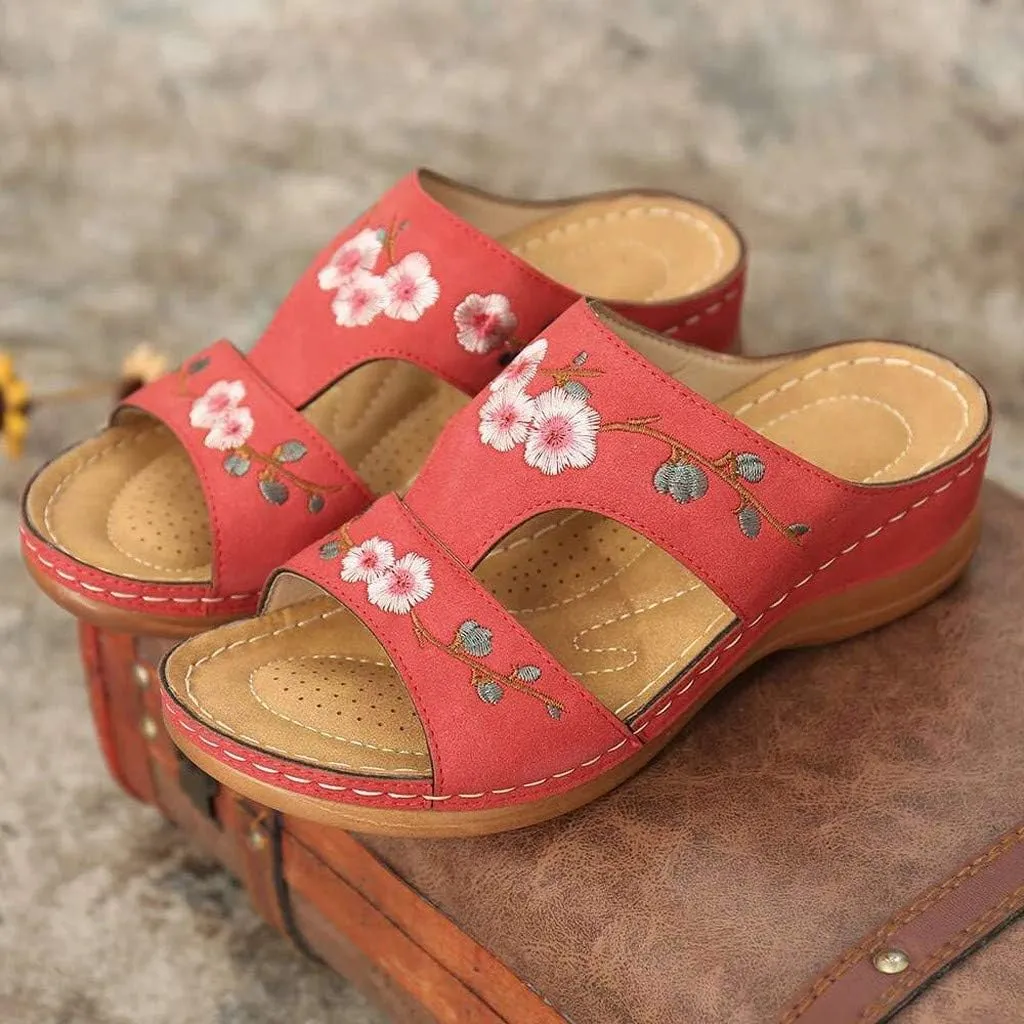 Womens Orthopedic Walking Sandals with Arch Support Adjustable Straps Comfortable Summer Beach Casual Outdoor Slides Plantar Fasciitis Relief Recovery Footwear