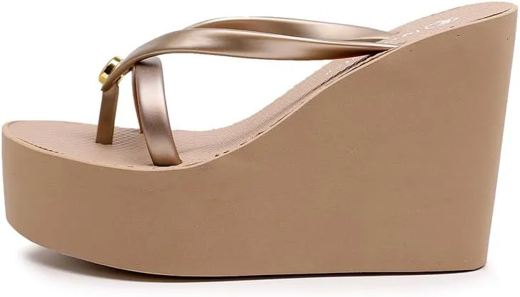 Womens Platform Flip Flops Wedges Sandals for Women Wedge Flip Flops Dressy Summer Chunky Thong Heels for Women