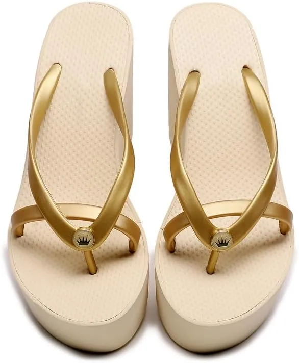 Womens Platform Flip Flops Wedges Sandals for Women Wedge Flip Flops Dressy Summer Chunky Thong Heels for Women