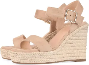 Women's Platform Sandals Wedge Ankle Strap Open Toe Sandals