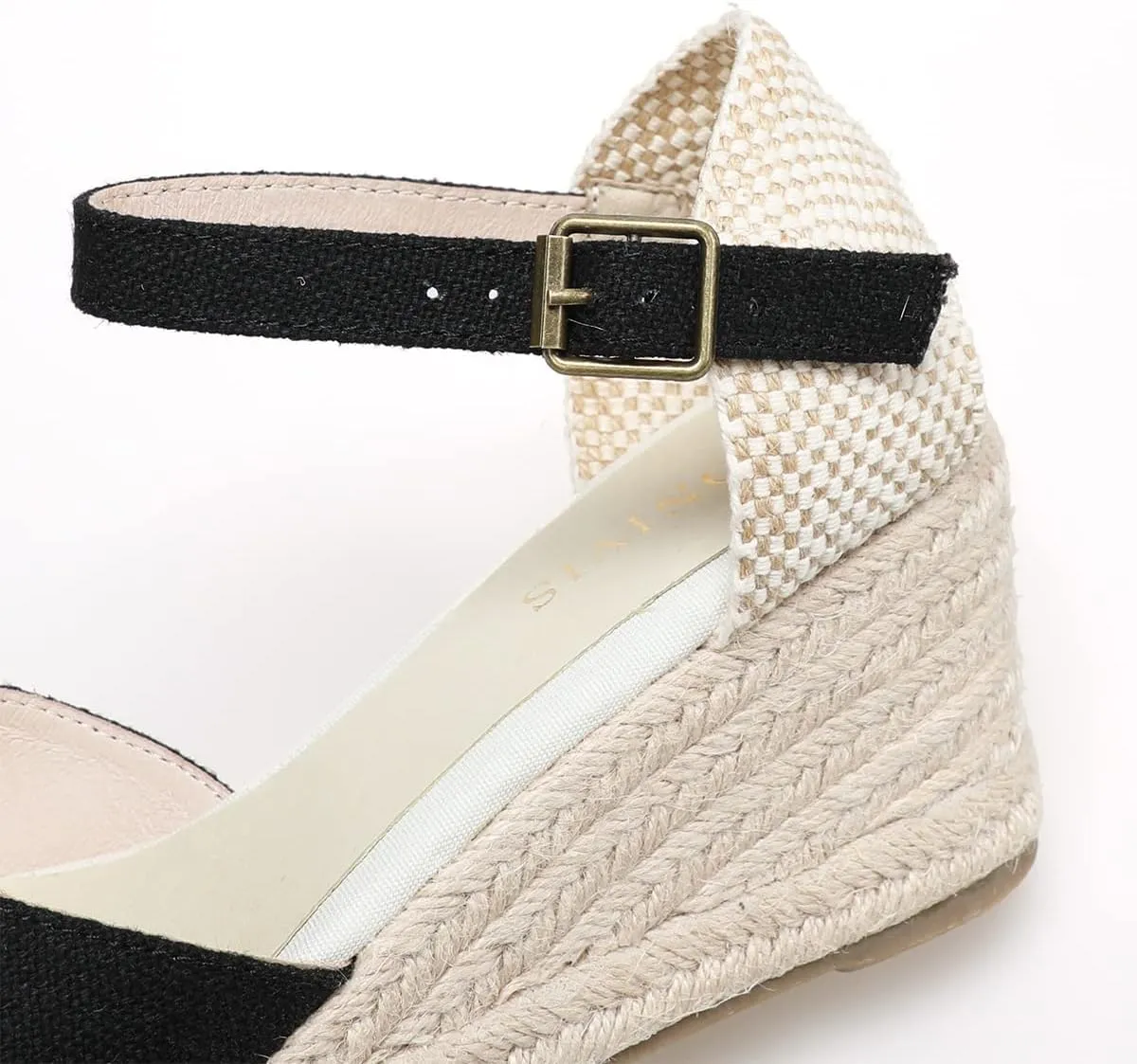 Women’s Platform Wedges Espadrilles, 3" Wedge, Soft Ankle-Tie Strap, Closed Toe, Classic Summer Sandals