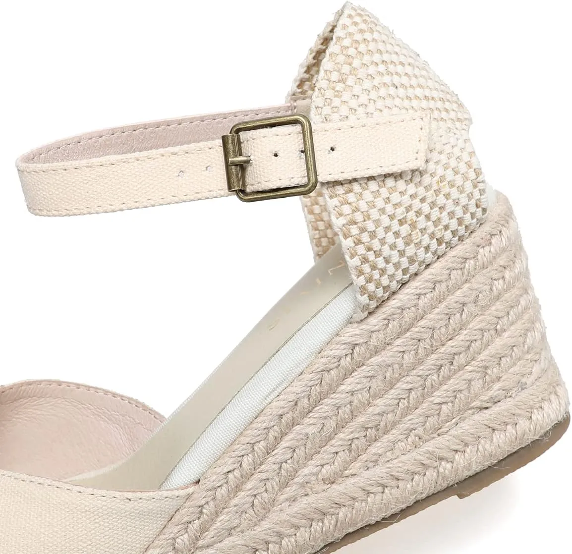 Women’s Platform Wedges Espadrilles, 3" Wedge, Soft Ankle-Tie Strap, Closed Toe, Classic Summer Sandals