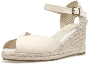 Women’s Platform Wedges Espadrilles, 3" Wedge, Soft Ankle-Tie Strap, Closed Toe, Classic Summer Sandals