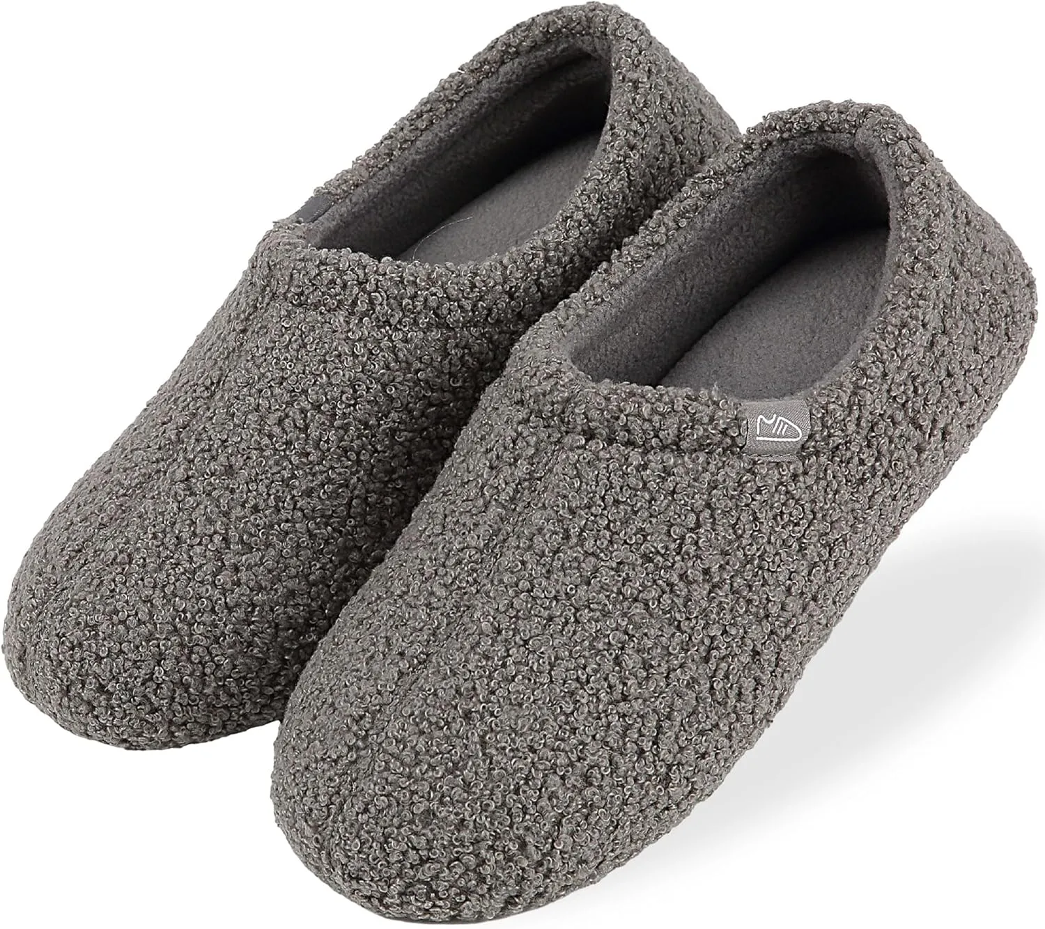 Women's Slip-on Slippers, Comfy Indoor Shoes for Non-Slip Relaxation Grey Size S fit US 5-6
