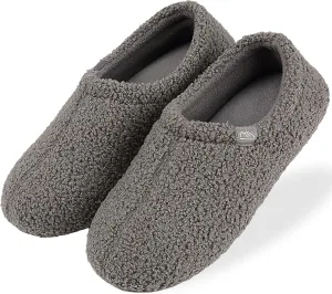 Women's Slip-on Slippers, Comfy Indoor Shoes for Non-Slip Relaxation Grey Size S fit US 5-6