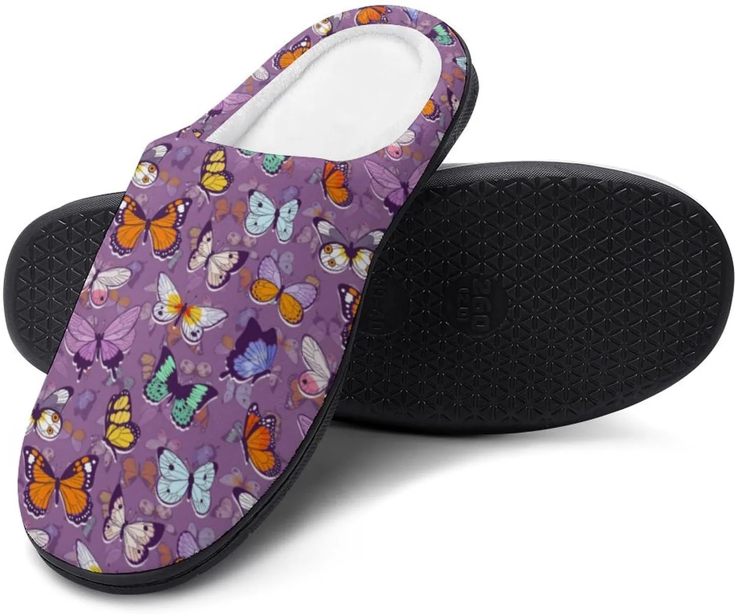 Womens Slippers Comfy Bedroom Slip-On Shoes Ladies Halloween Slippers Warm Cotton Clog House Slippers Indoor Outdoor