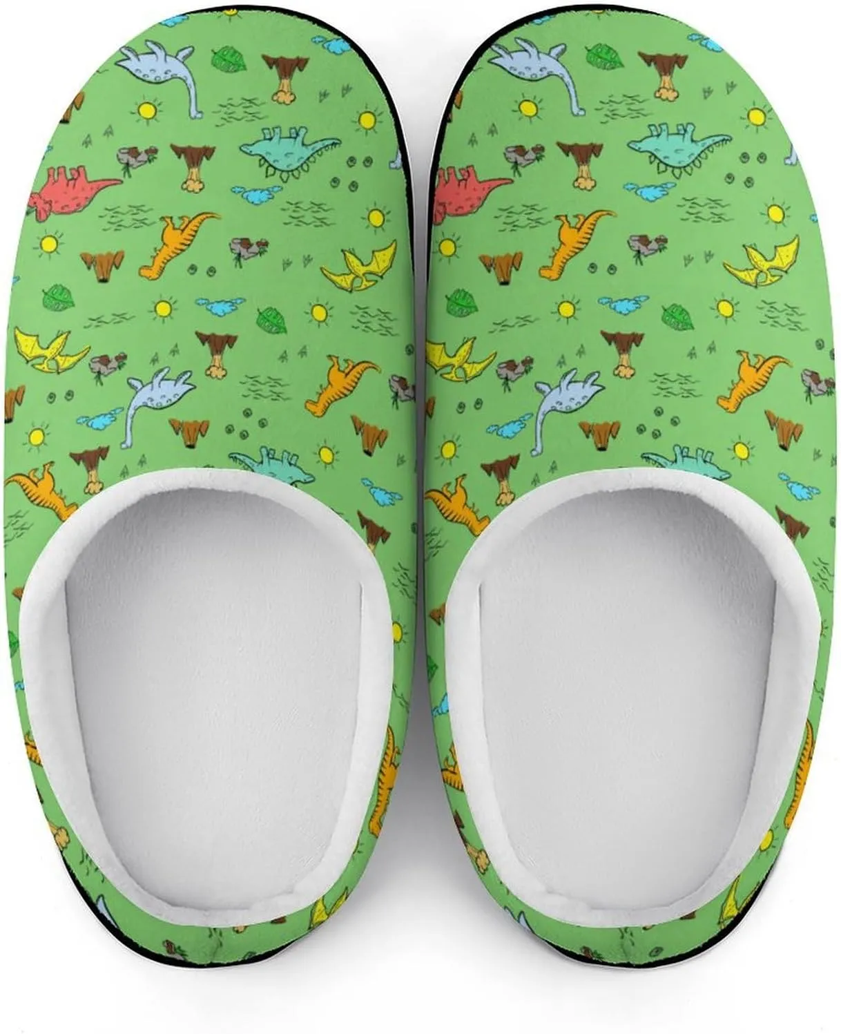 Womens Slippers Comfy Bedroom Slip-On Shoes Men's Halloween Slippers Cotton House Slippers Indoor Memory Foam Slippers
