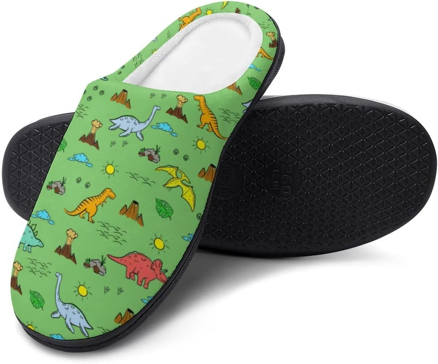 Womens Slippers Comfy Bedroom Slip-On Shoes Men's Halloween Slippers Cotton House Slippers Indoor Memory Foam Slippers