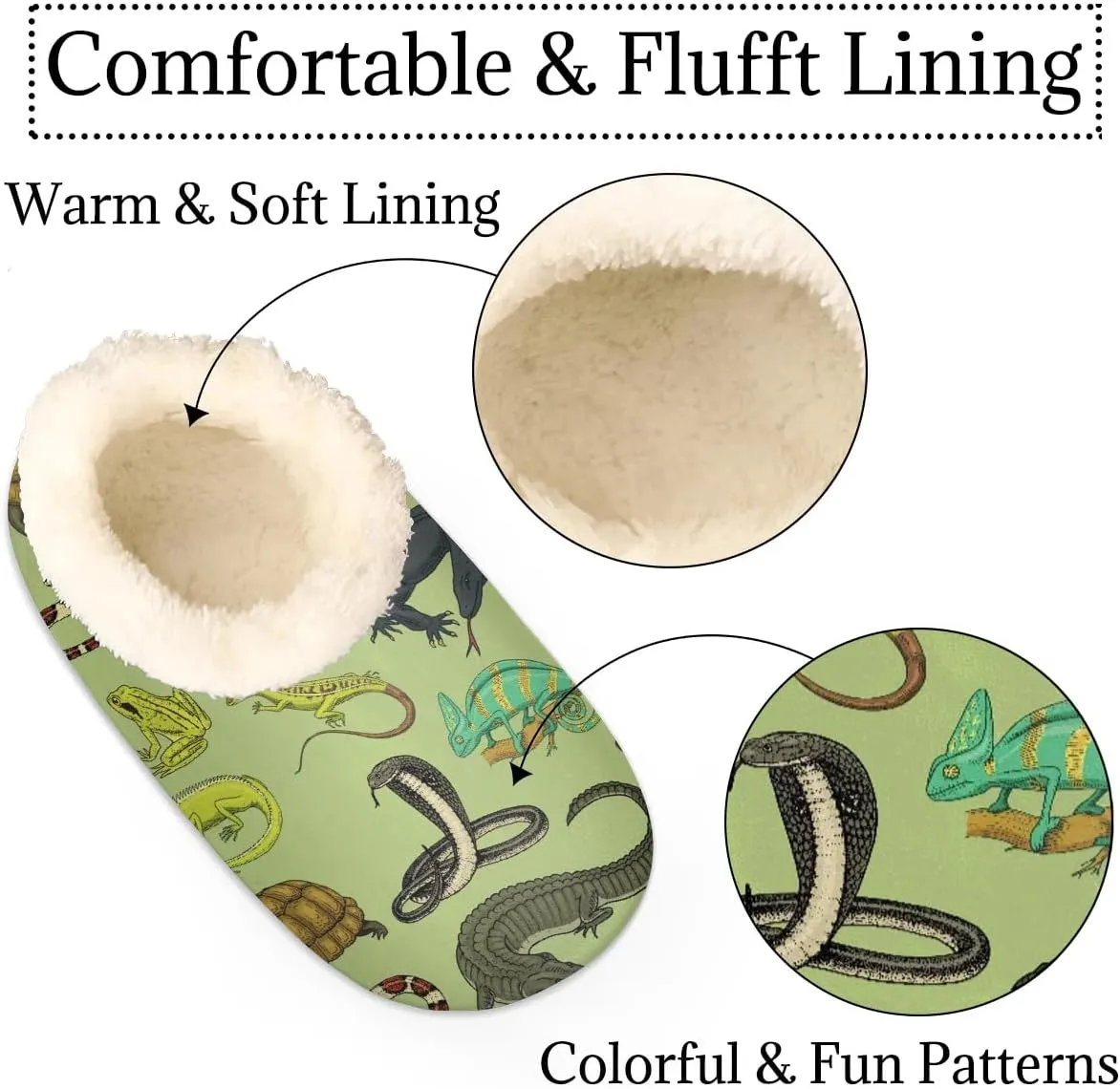 Women's Slippers Comfy Warm House Slippers for Women Men, Fuzzy Slip-on Plush Ladies Slippers Socks for Winter Bedroom Indoor and Outdoor
