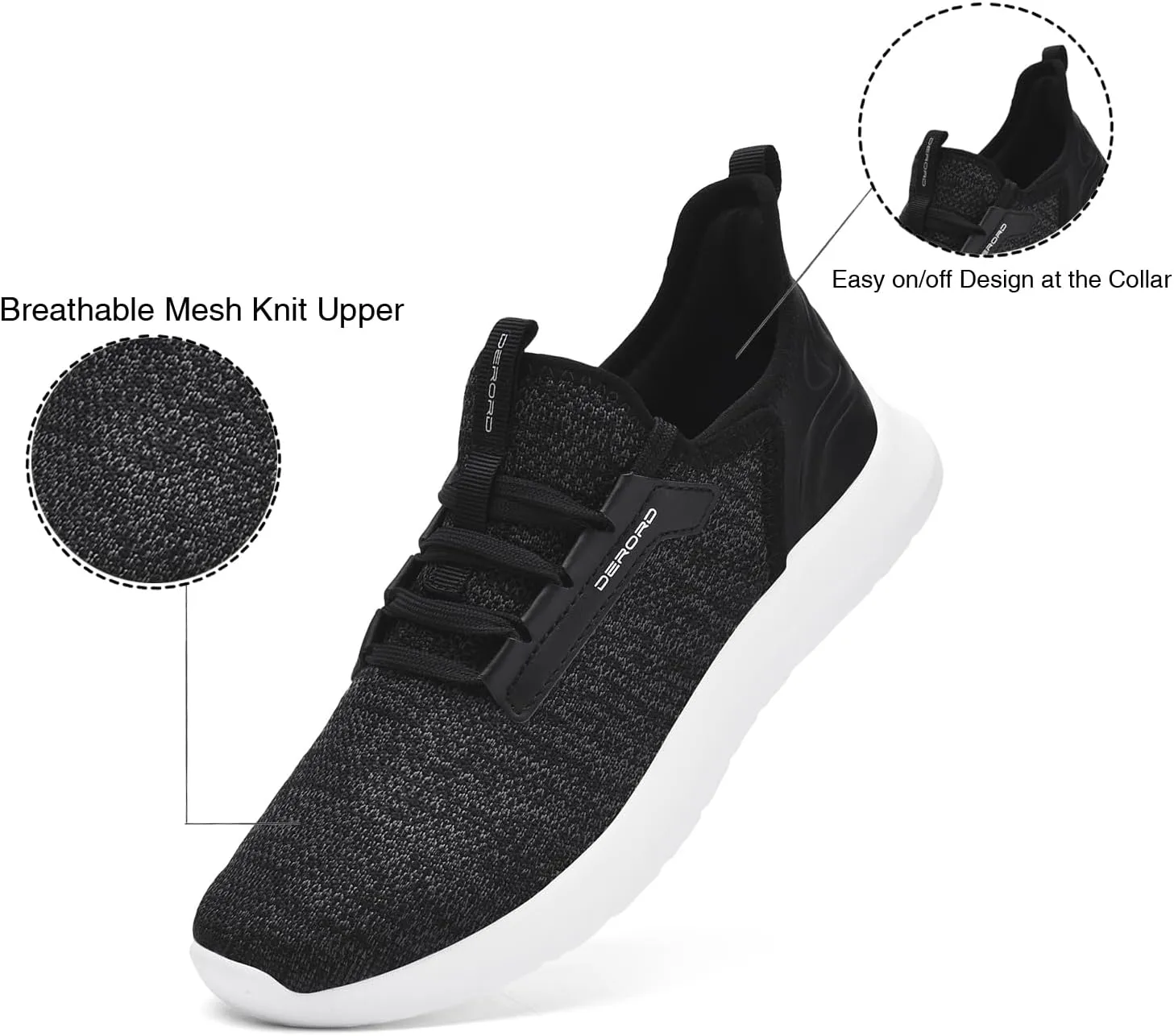 Women’s Walking Running Shoes Slip on Lightweight Casual Sneakers