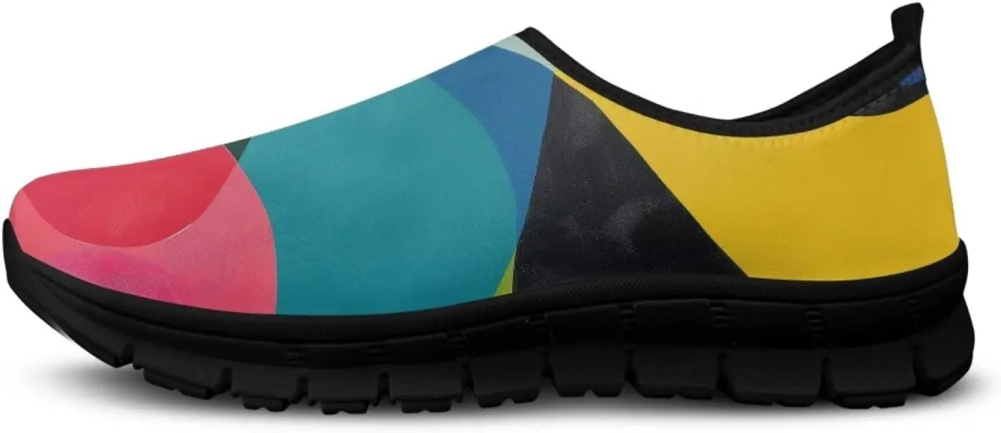Women's Walking Shoes Slip On Comfy Fashion Sneakers Wide Width Breathable Hand Free Casual Light - Wight Low Tops Size 7.5-15.5