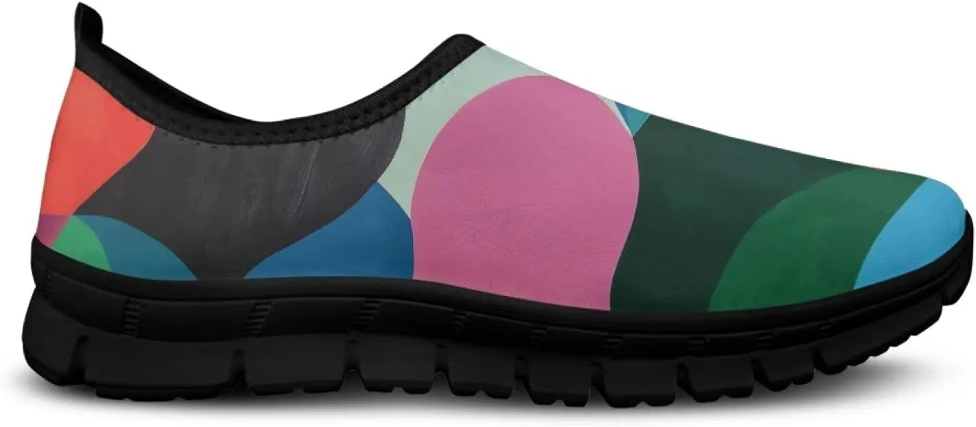 Women's Walking Shoes Slip On Comfy Fashion Sneakers Wide Width Breathable Hand Free Casual Light - Wight Low Tops Size 7.5-15.5