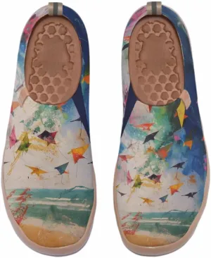 Women's Walking Travel Shoes Slip On Knit Casual Loafers Lightweight Comfort Fashion Sneaker
