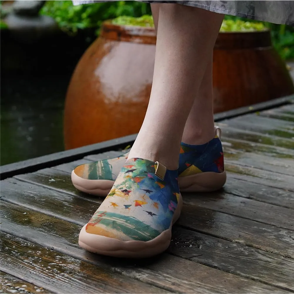 Women's Walking Travel Shoes Slip On Knit Casual Loafers Lightweight Comfort Fashion Sneaker