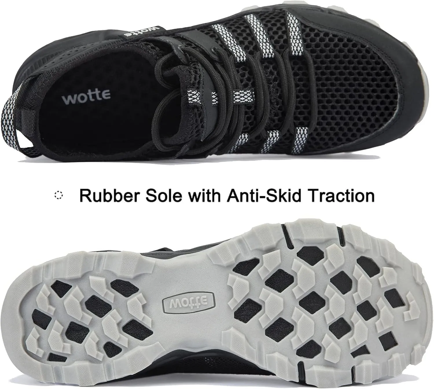 Womens Water Hiking Shoes Light Travel Quick Dry Mesh Outdoor Non-Slip Sneakers Aqua Shoes