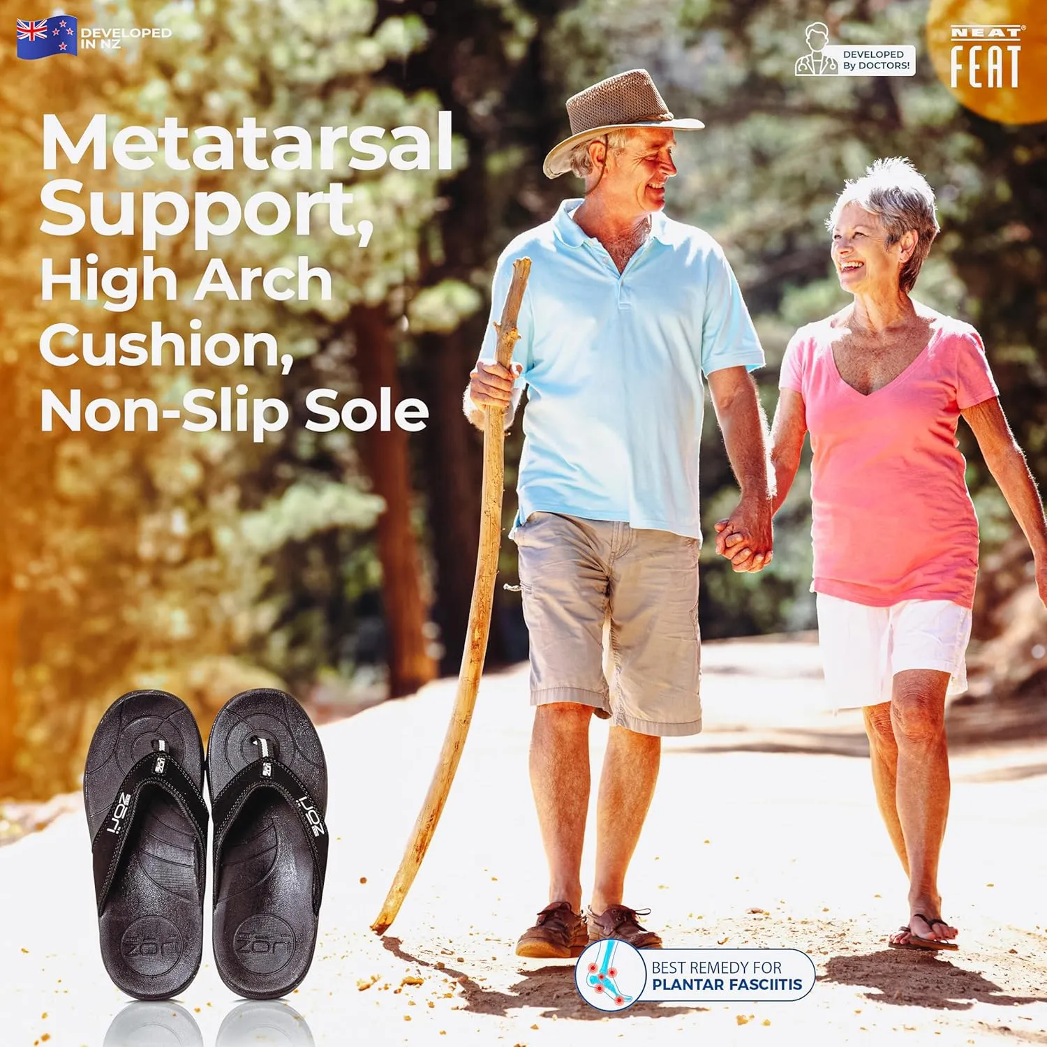 Women's Zori Sport Orthotic Slip-on Sandals Flip-Flop