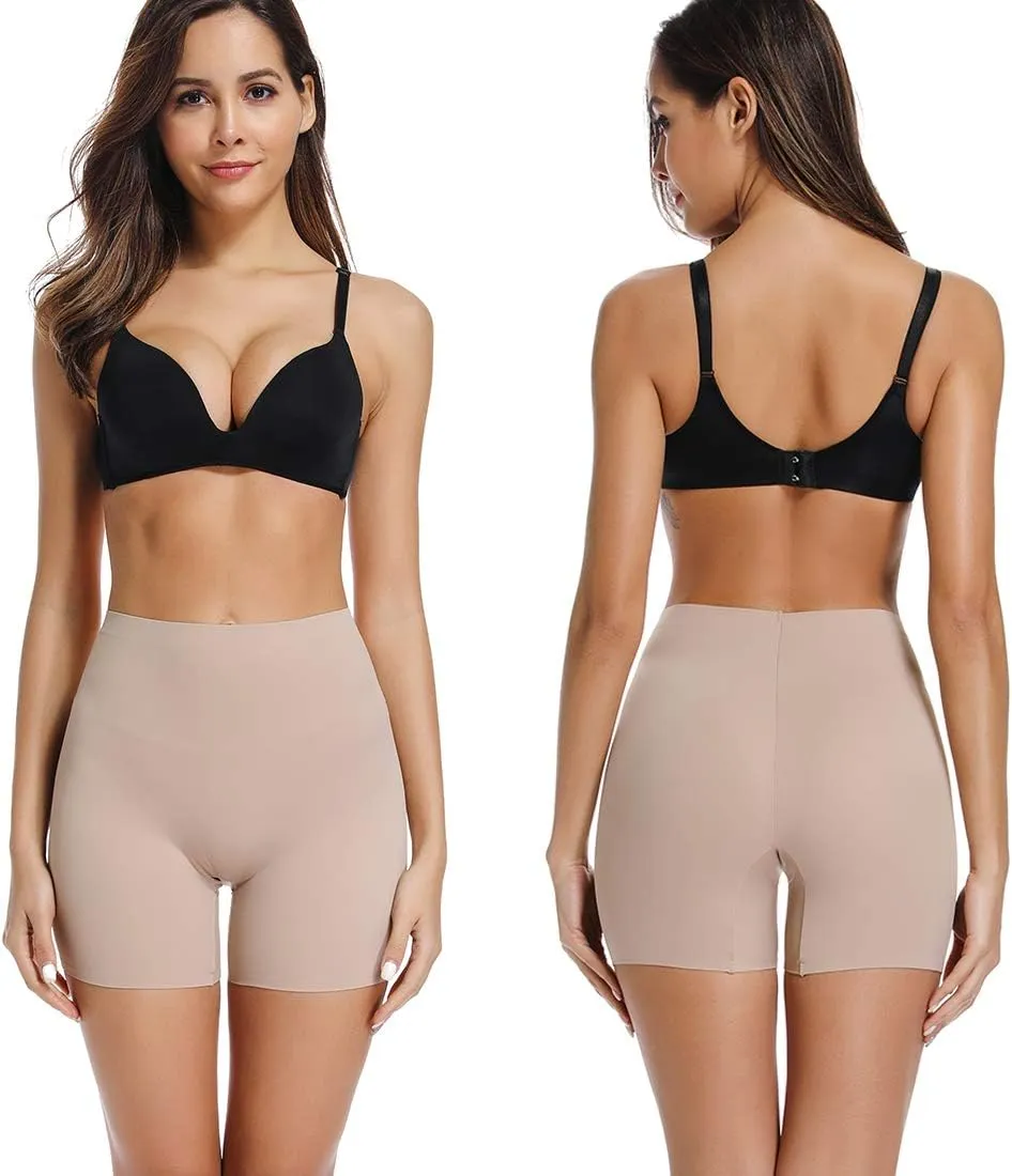 WOWENY Anti Chafing Slip Shorts for Under Dresses Underwear for Women Thigh Bands