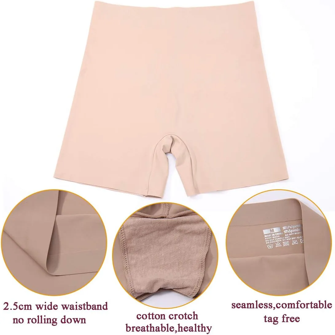 WOWENY Anti Chafing Slip Shorts for Under Dresses Underwear for Women Thigh Bands