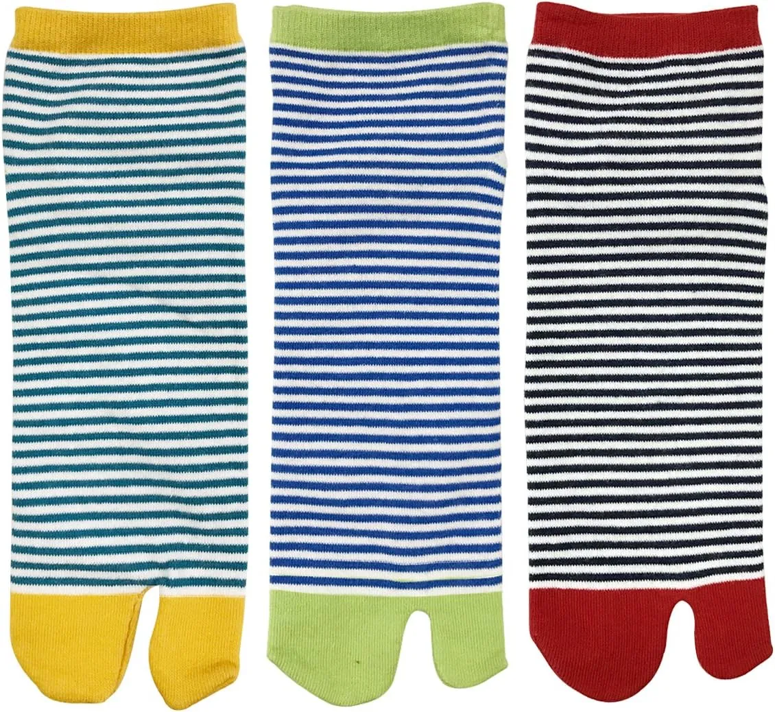 Wrapables® Tabi Flip-Flop Socks (Set of 3)