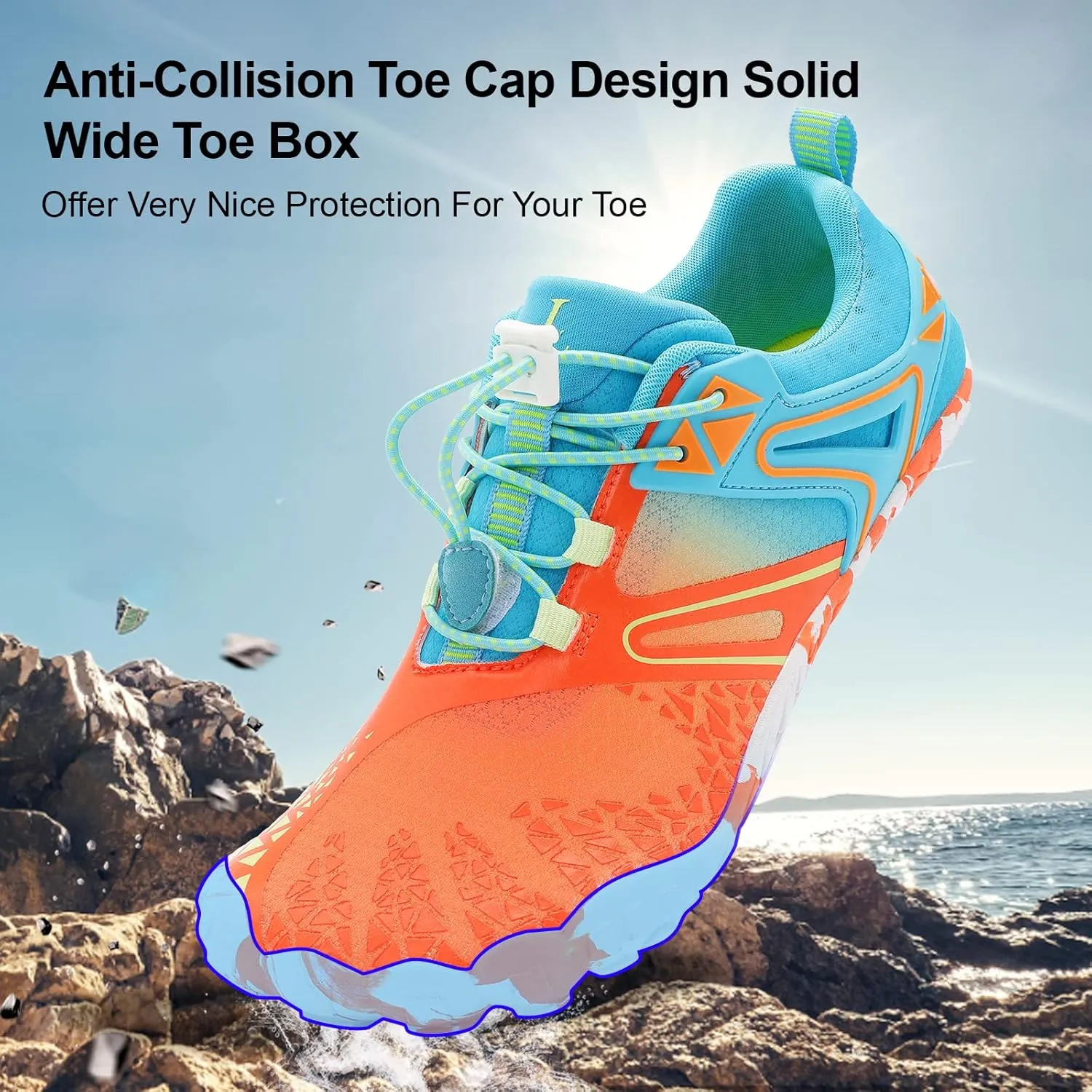 XIHALOOK Athletic Hiking Water Shoes Womens Mens Quick Dry Barefoot for Beach Walking Kayaking Surfing Training